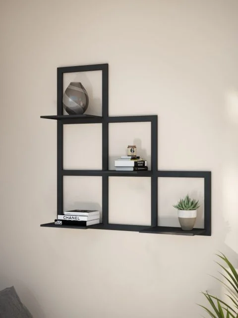 Quadry Sei comparti – modern fém fali polcrendszer hat rekesszel