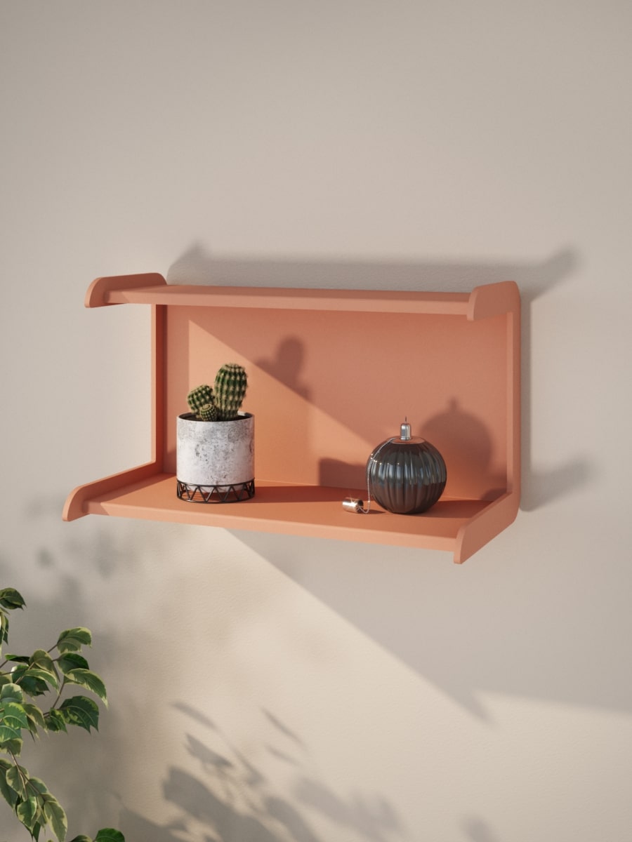 Python Shelves Python – Modern Floating Metal Wall Shelf