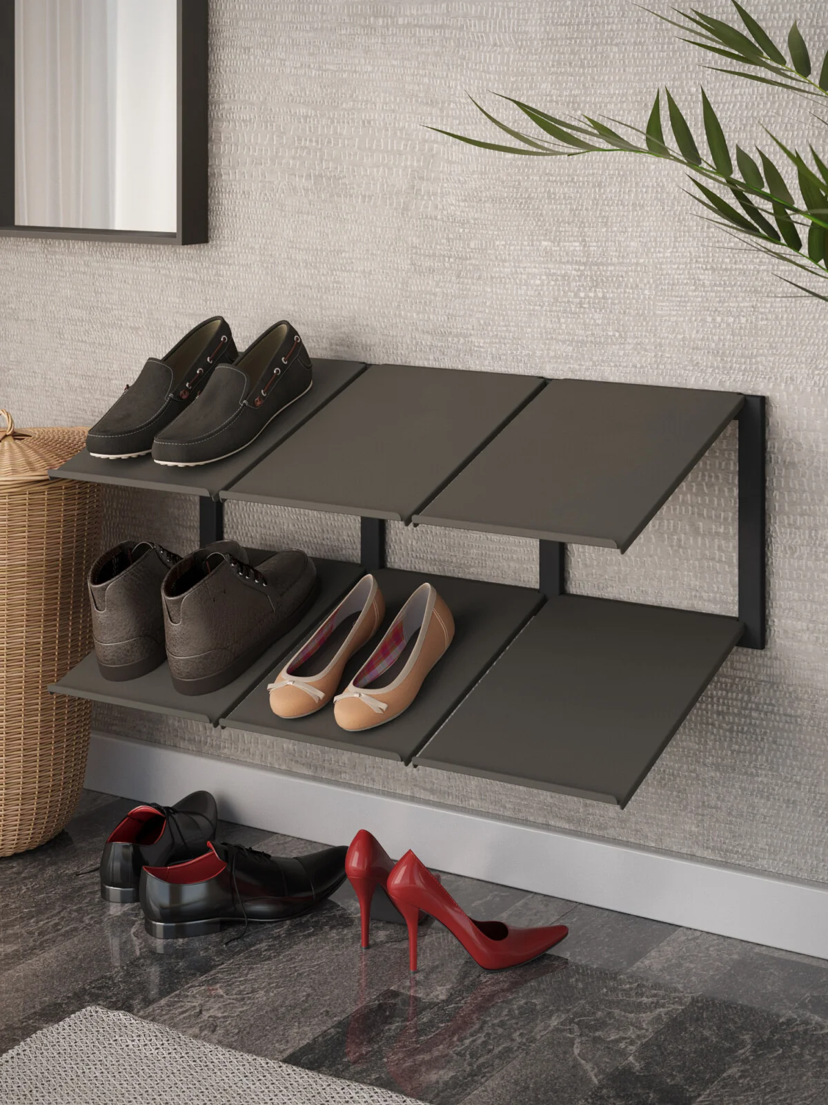 Schuhregal Ideen für den Flur: platzsparend und modern einrichten