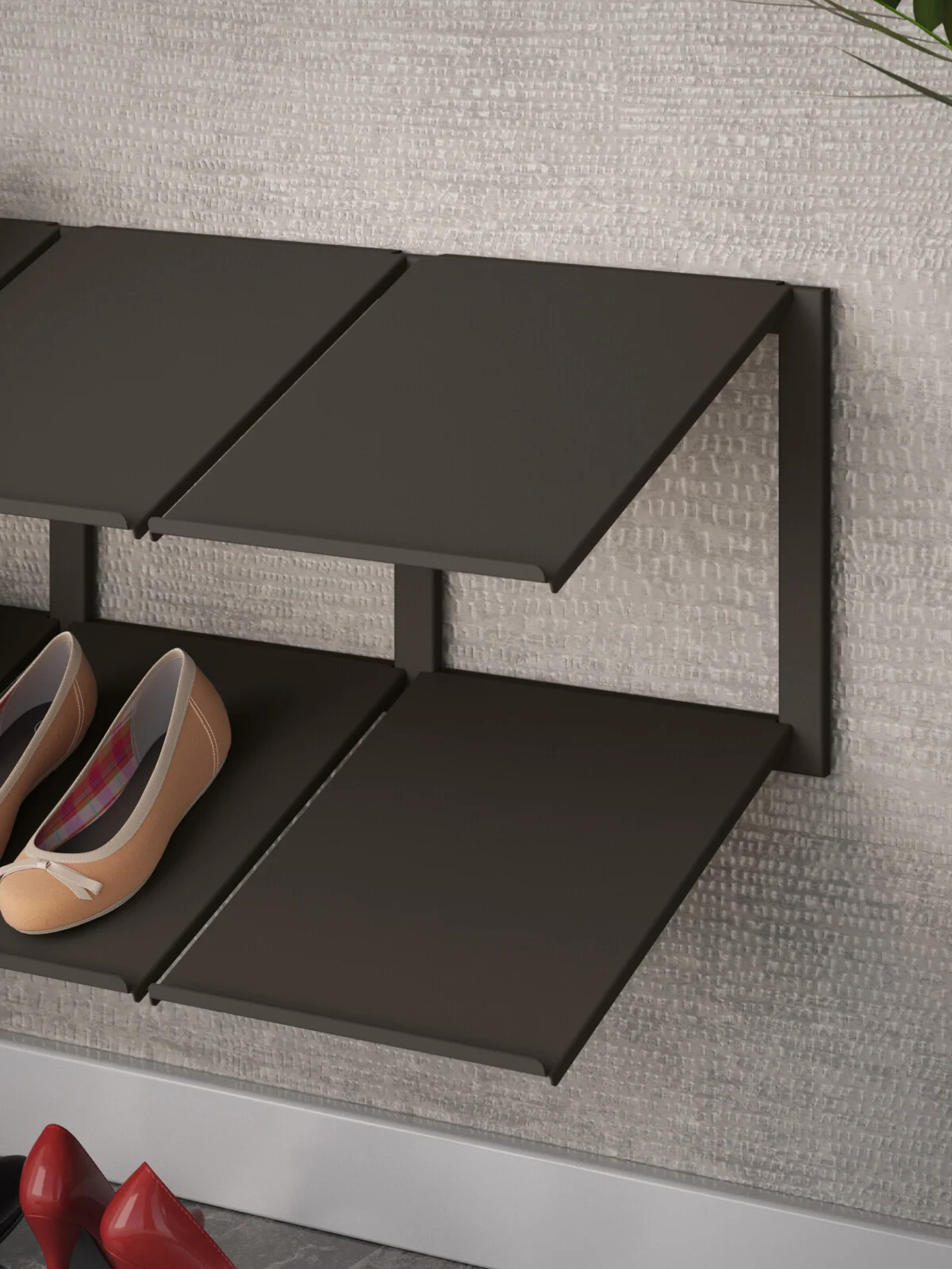 Sanamöbel_Quadry__Shoe Rack_Detail_01_Earth