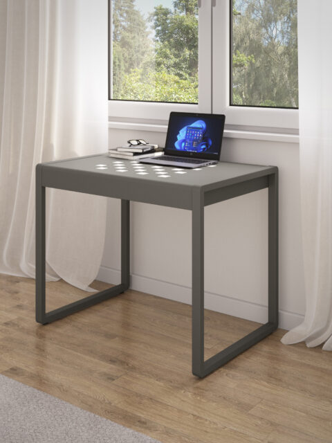 Sculpt Chess Table – modern fém asztal letisztult, nyugodt karakterrel